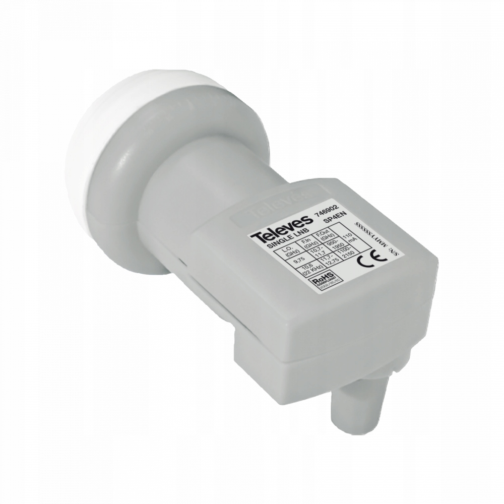 Konvertor Single Televes ref. 746902 šedý
