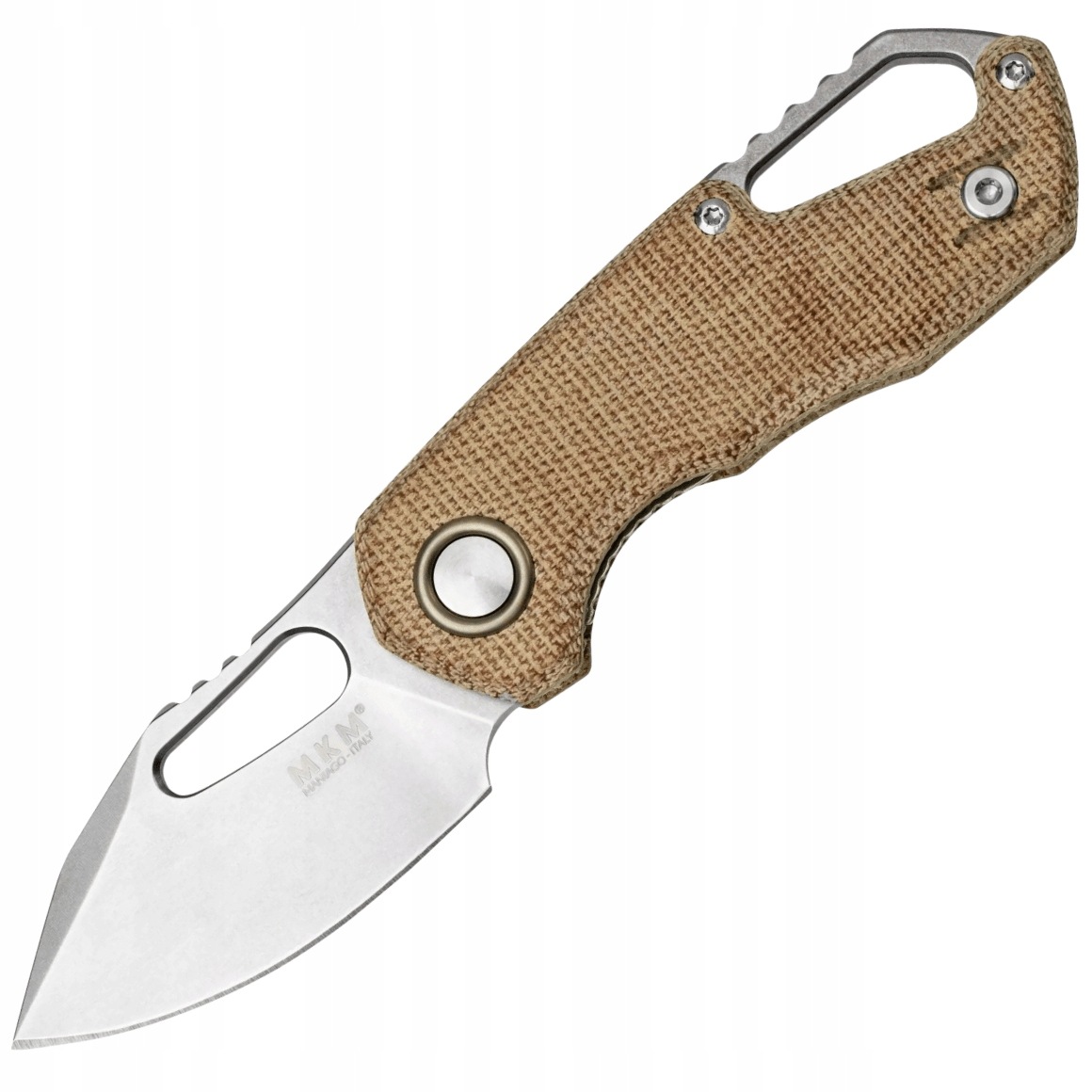 Mkm Mk FX03M-3NC Isonzo Clip Point nóż kieszonkowy 4,9 cm, Stonewash