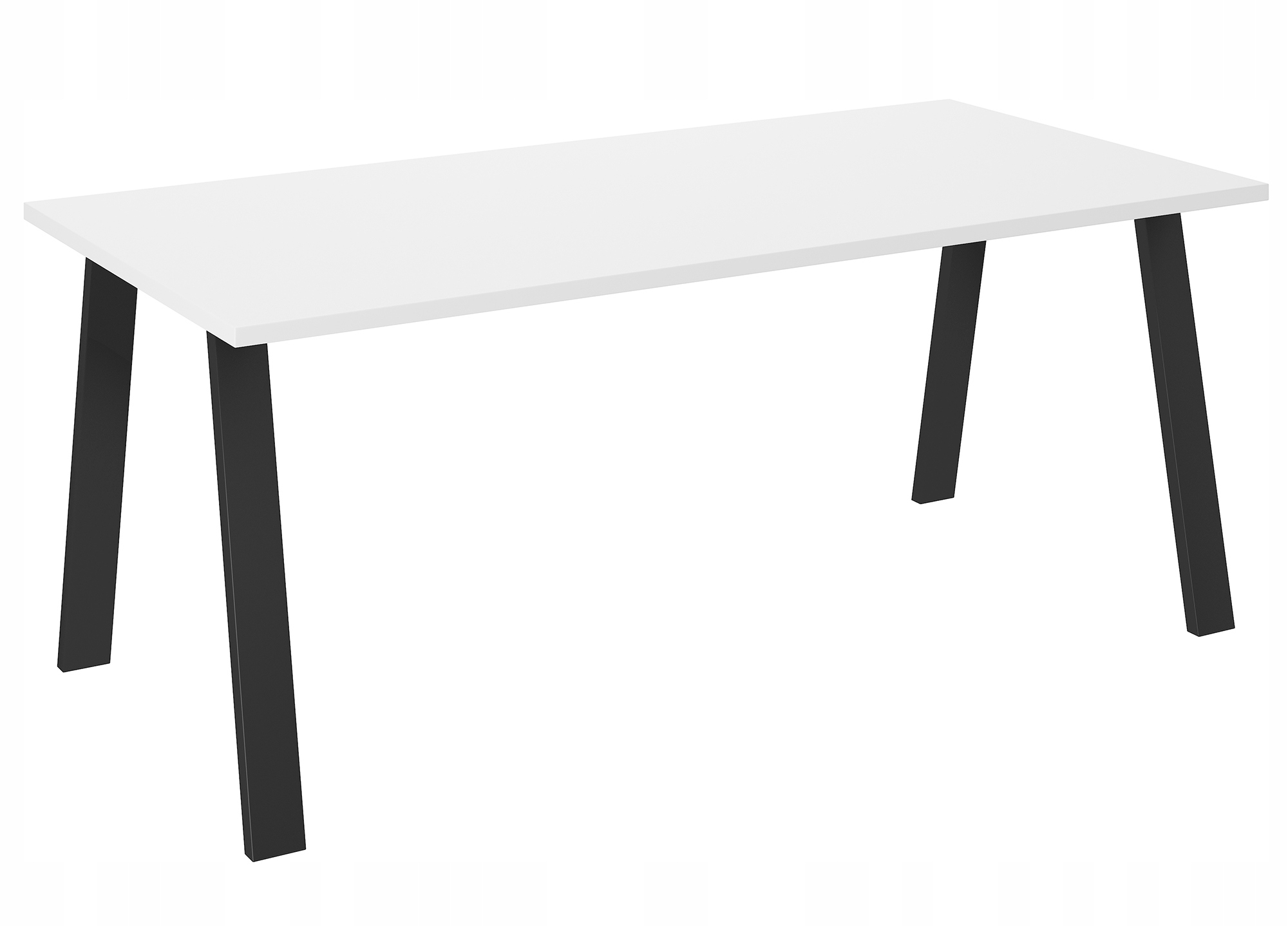 Stylový Jídelní Stůl Do Kuchyně Industriální Kovové Nohy Loft 185x90 Bílý