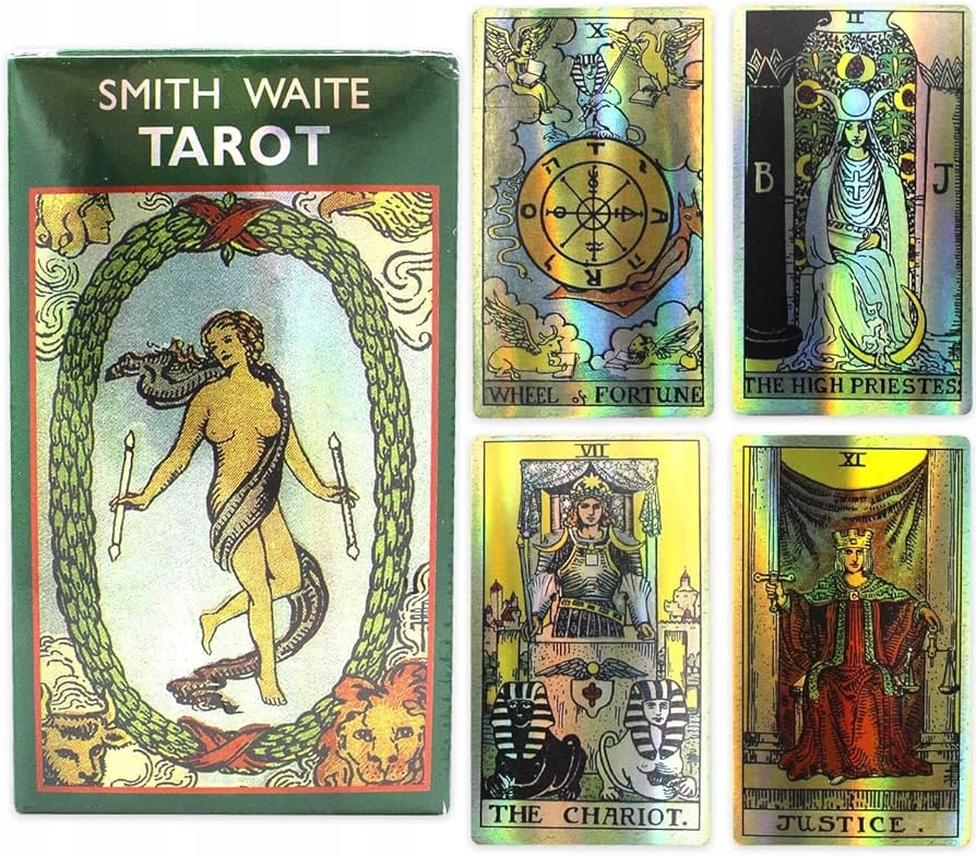 KARTY DO GRY TAROT ZESTAW 78 KART HOLOGRAM PAPER