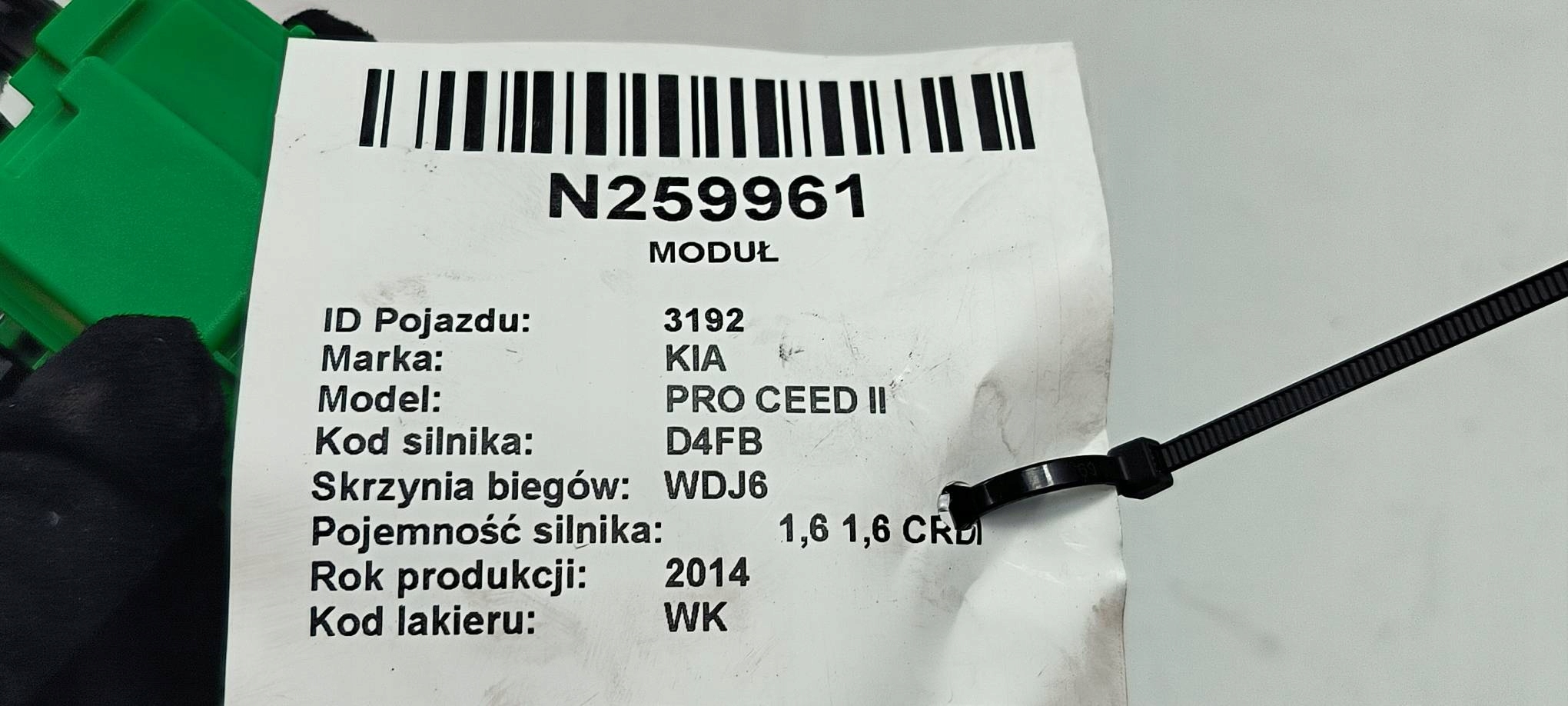 motorić vratašca goriva KIA PRO CEED II