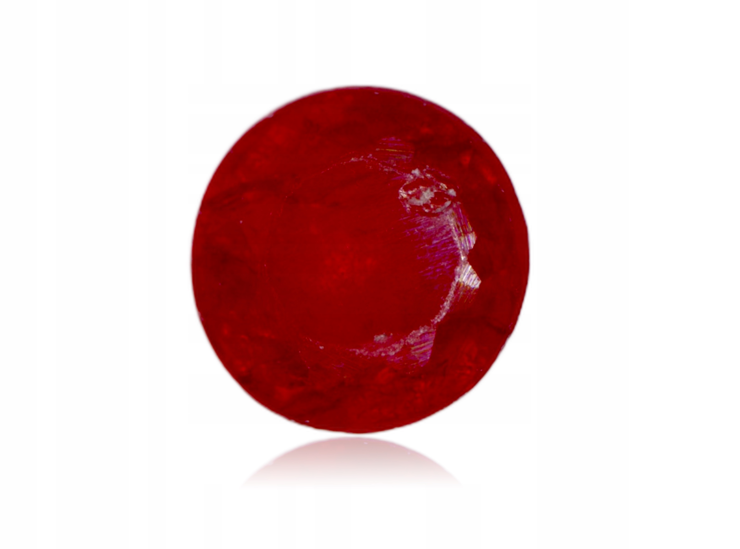 Rubín 0.22ct Kulatý Myanmar eCertifikát Wbd