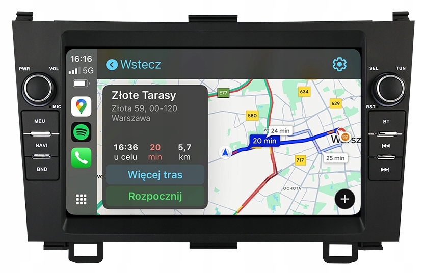 Honda Cr-v 2006-2012 Rádio Navigace Android Auto Apple Carplay
