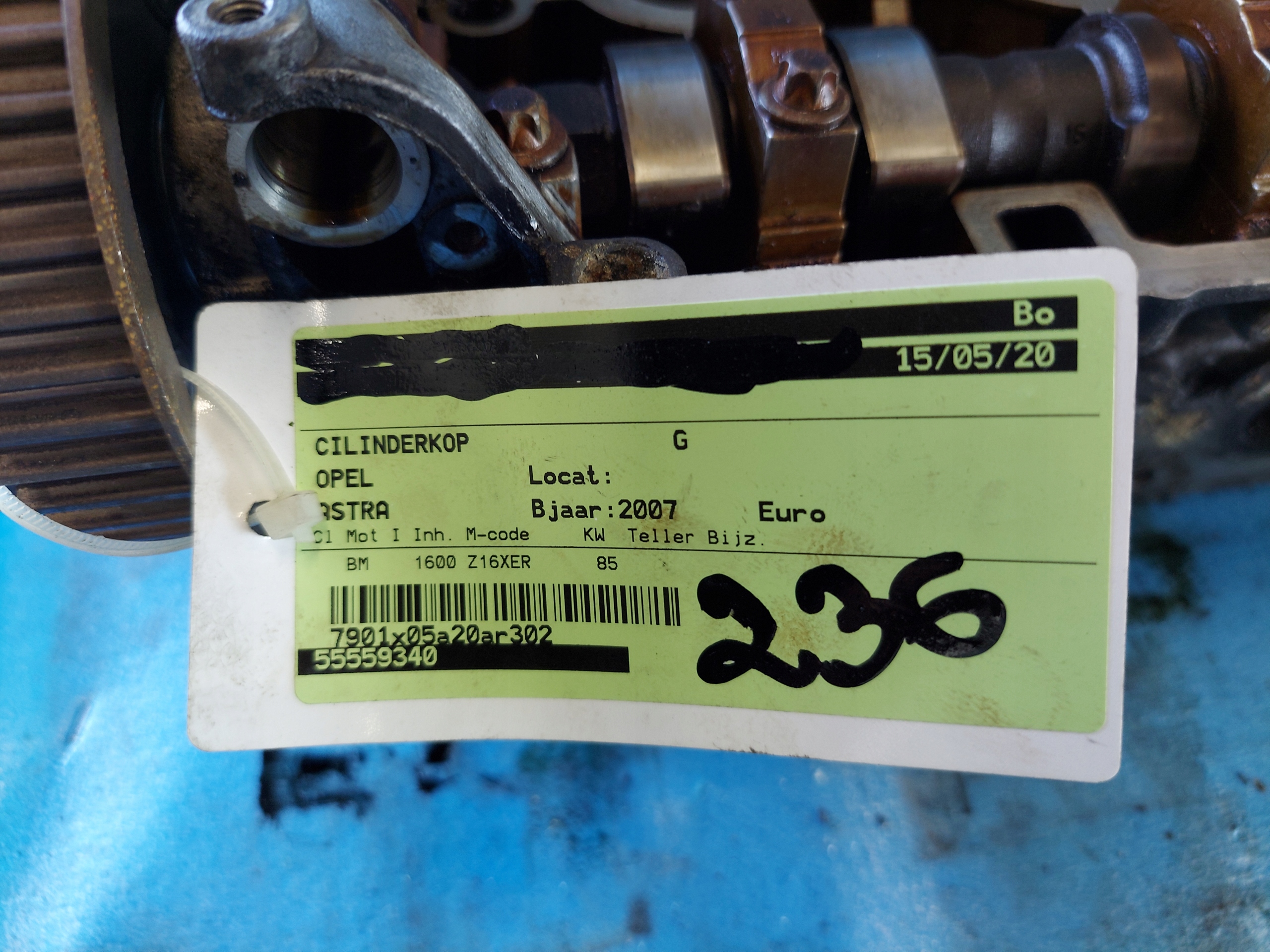 TESTATA ASTRA H 1.6 16V Z16XER
