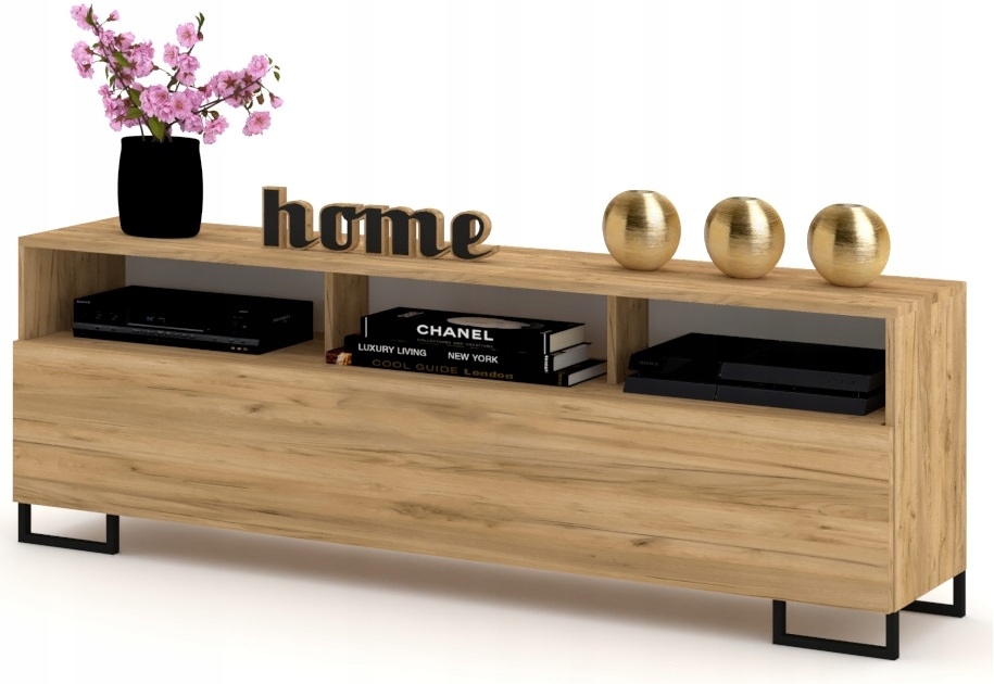 Rtv skříňka Komoda Play Open 180 Craft Nohy černé