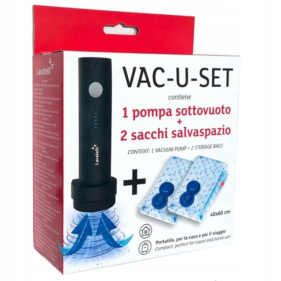 Značková Sada Šetřící Místo, 2 Vakuové Sáčky 40X60 Usb Pumpa