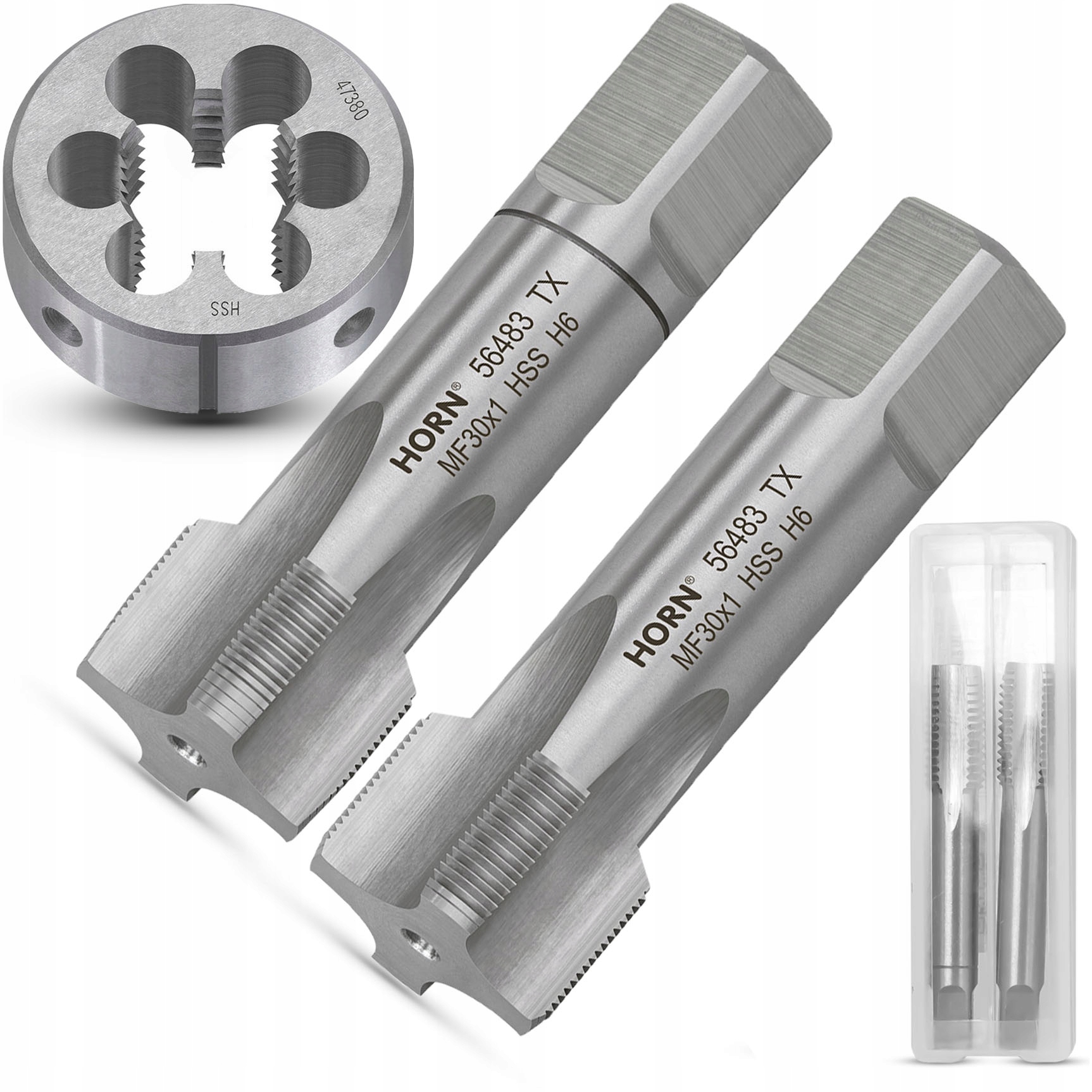 Závitníky Nářezník M30x1 Sada Hss Ruční Komplet Závitníků K