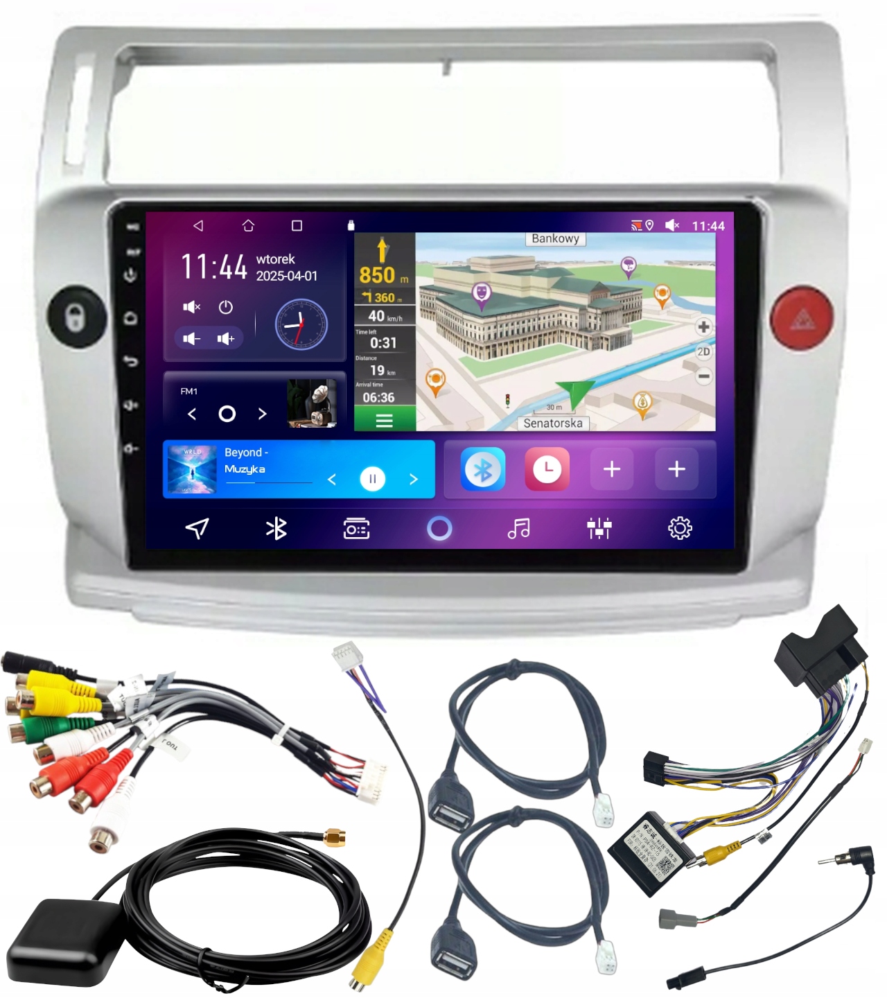 Autorádio Android Citroen C4 2004-2009 Usb Wifi Carplay 4GB 64GB