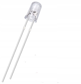 

10x Dioda Led 5mm, 12V, Red 620-630nm, 15°