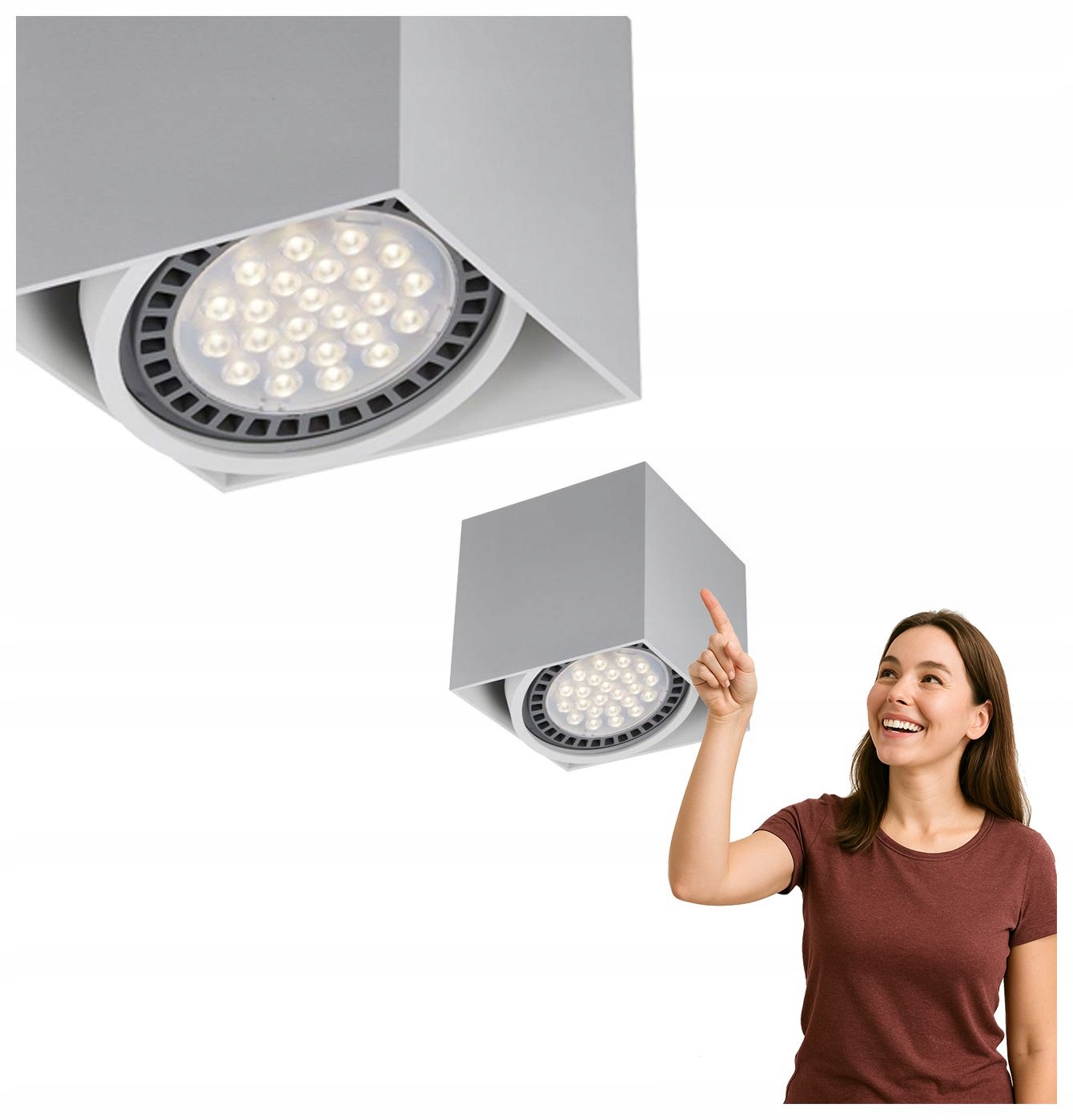 Spotová nástěnná lampa Box 1 Wh ACGU10-114 Zuma Line