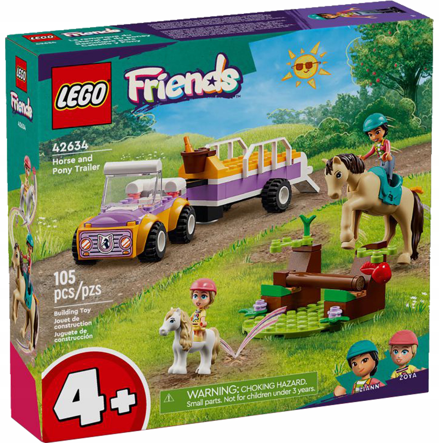 Lego Friends Přívěs Pro Koně A Poníka, Sada Kostek 42634