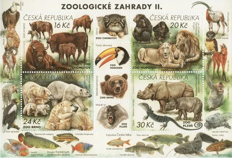 Czechy 2017 MNH XF. Ogrody zoologiczne