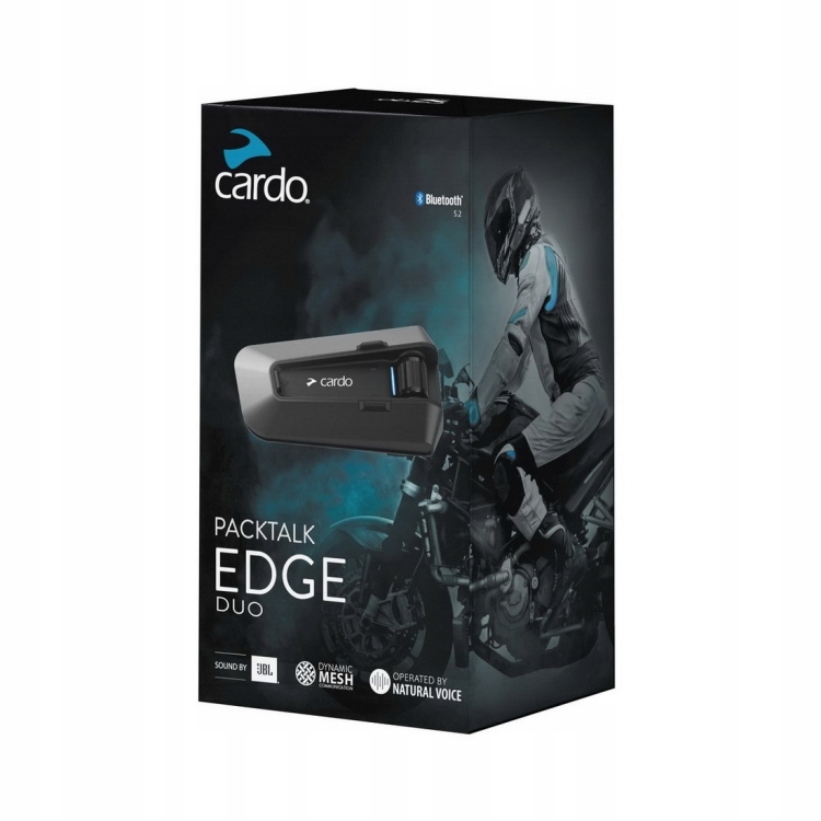 Cardo Packtalk Edge Duo interkom na motocykel pre 2 osoby