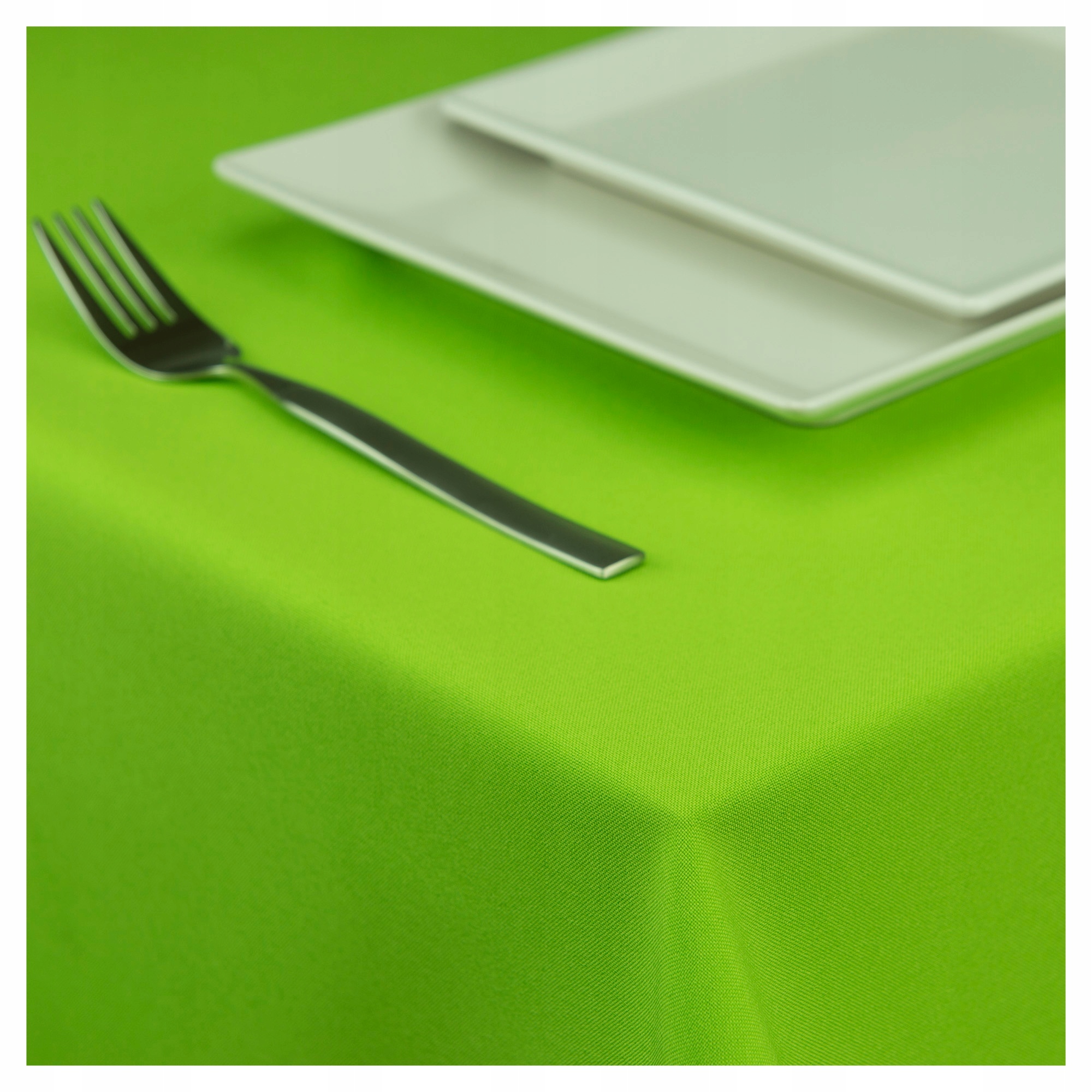 ELEGANCKI GŁADKI KWADRATOWY OBRUS SELEDYN 120x120 Marka bez marki