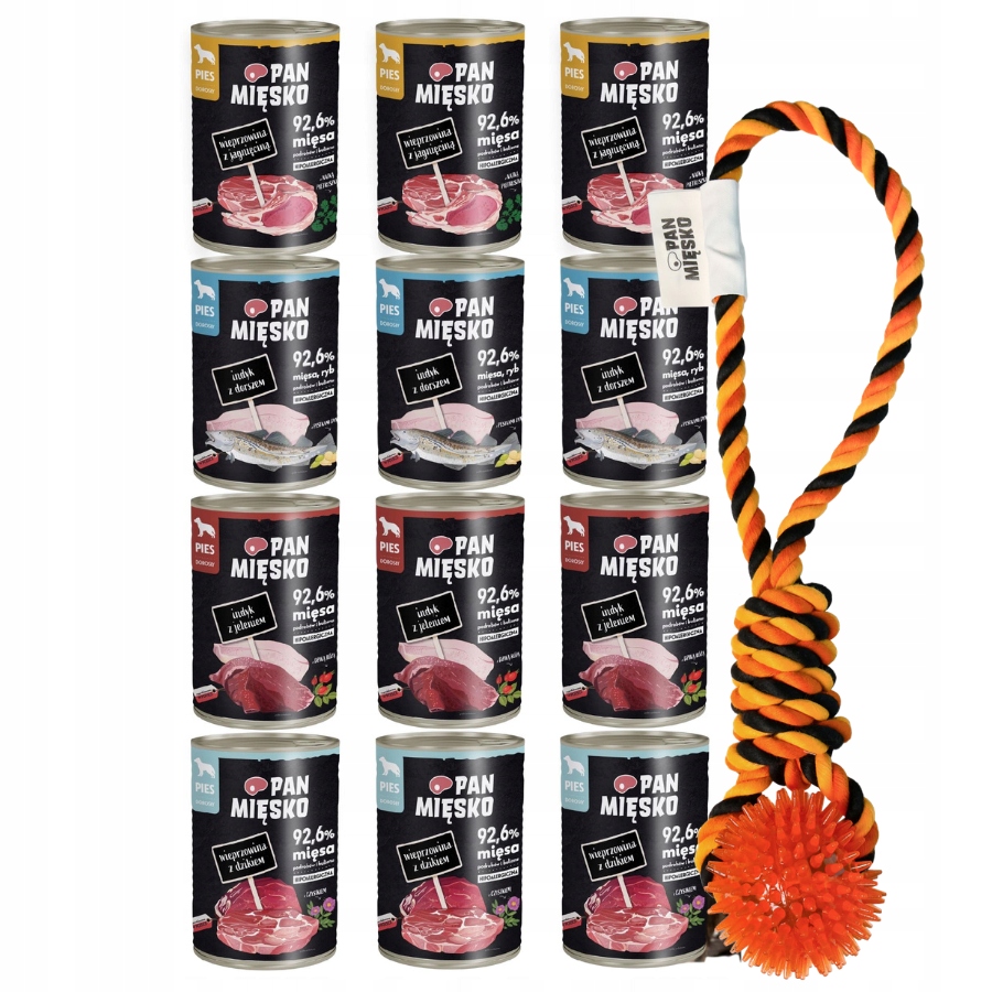 Pan Mięsko 12x400 Mix Smaków Szarpak