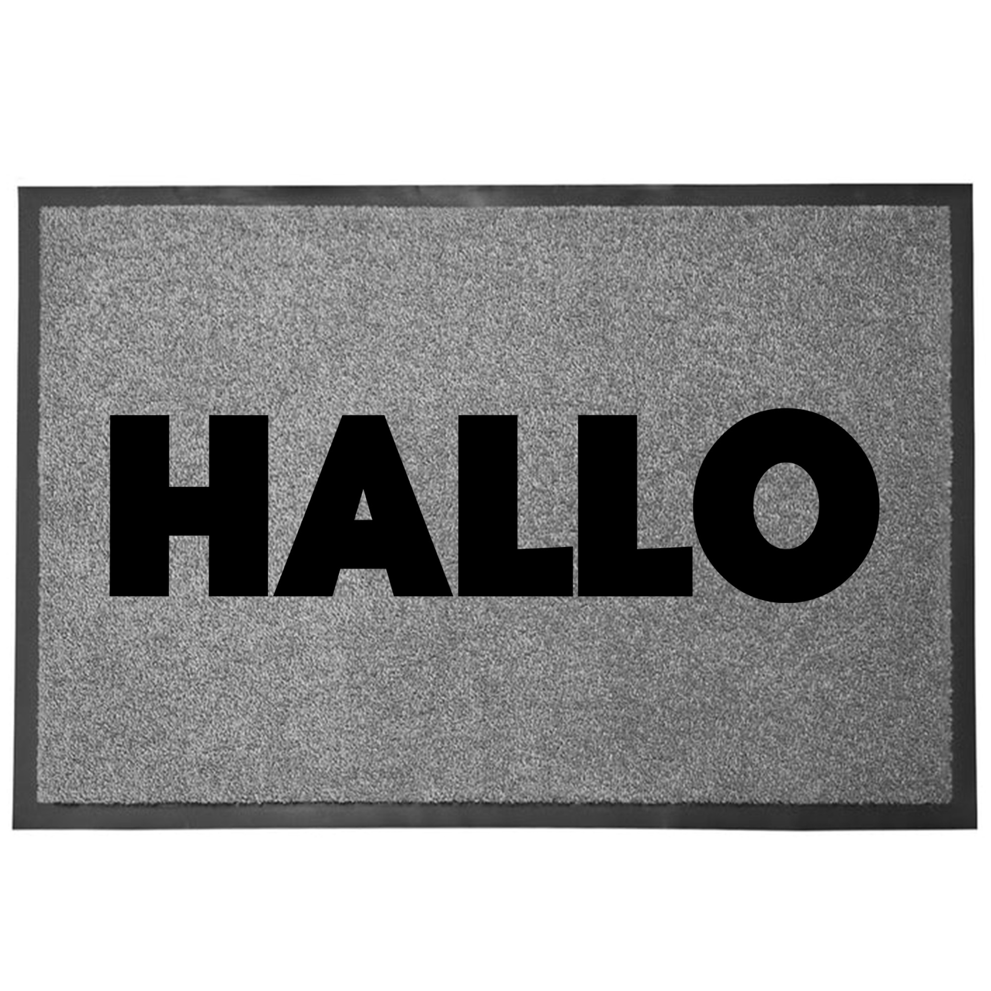 Vstupní rohožka šedá dekorativní Dárek do domu Hallo Čau 60x40cm