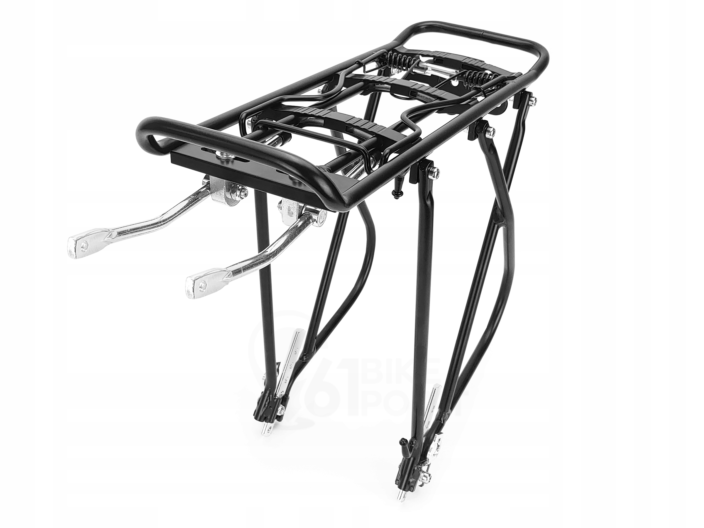 Bagażnik rowerowy aluminiowy regulowany tył czarny