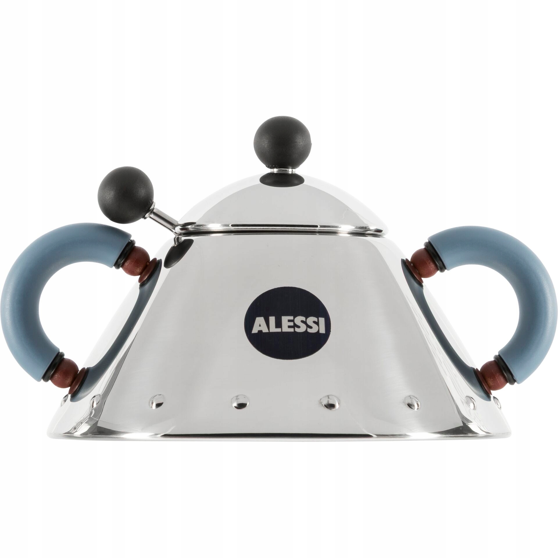 Alessi Zuckerdose mit Löffel blau 9097
