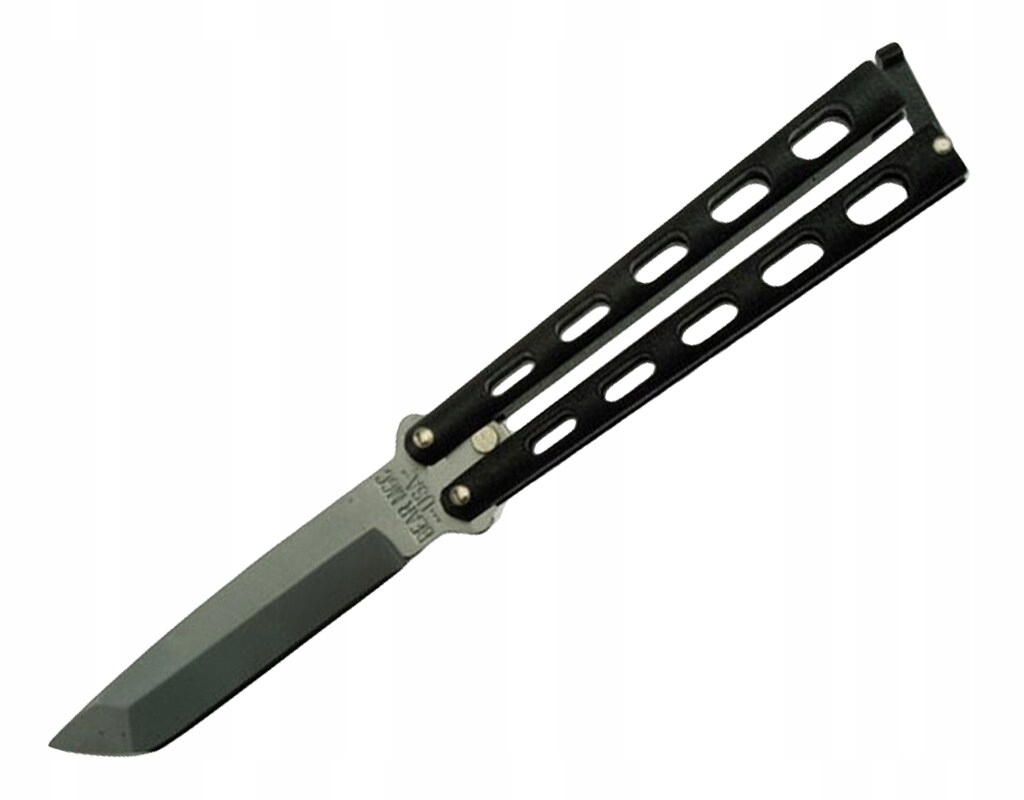 Nóż składany motylkowy motylek Bear&Son Tanto Black