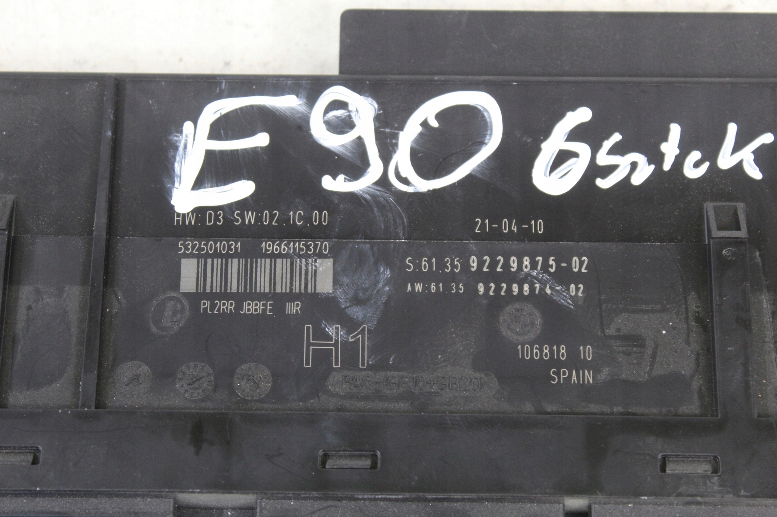 MODUŁ KOMFORTU BMW E90 9229875 Waga produktu z opakowaniem jednostkowym 1 kg