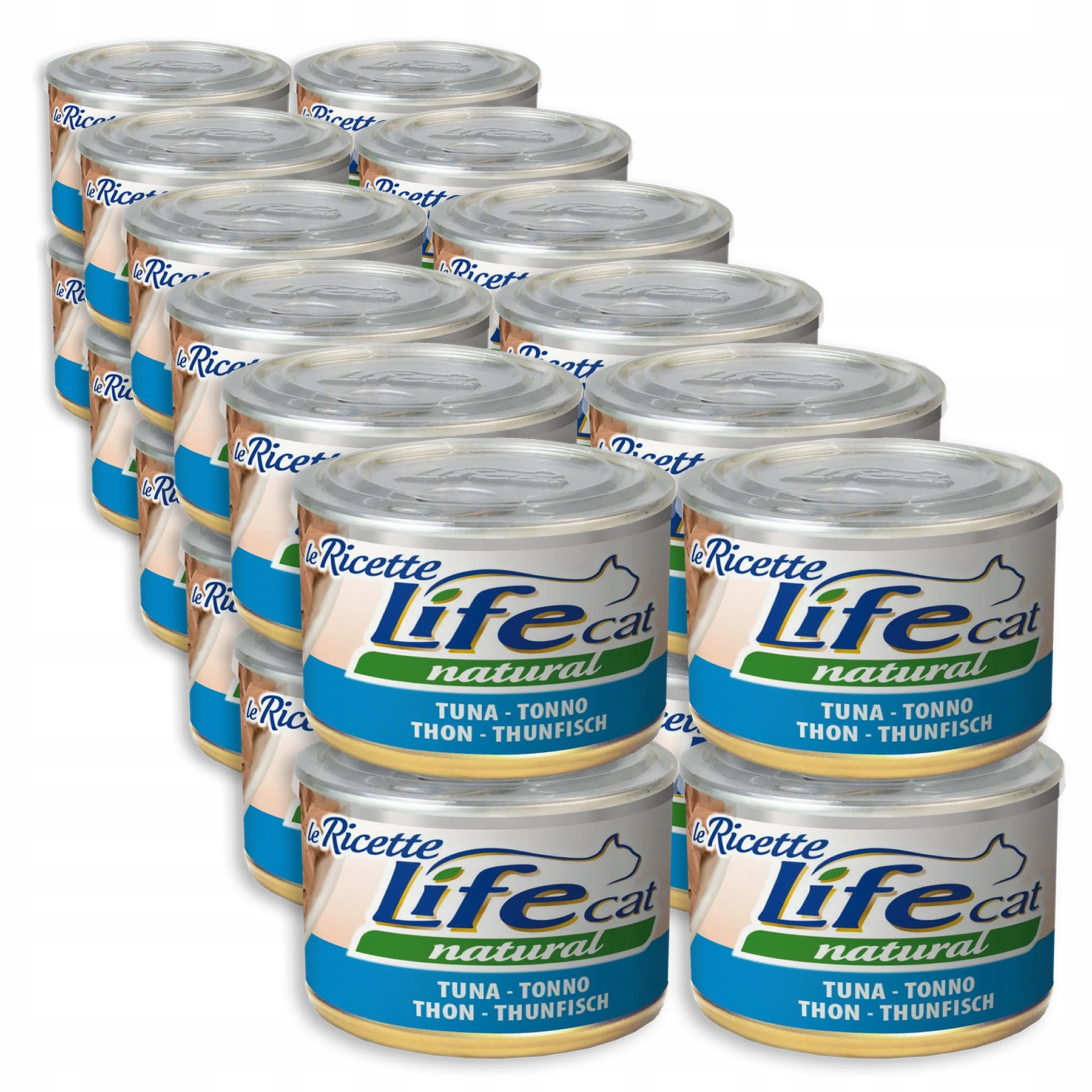 Life Cat Le Ricette Krmivo pro kočky konzerva Set 24x150g Tuňák