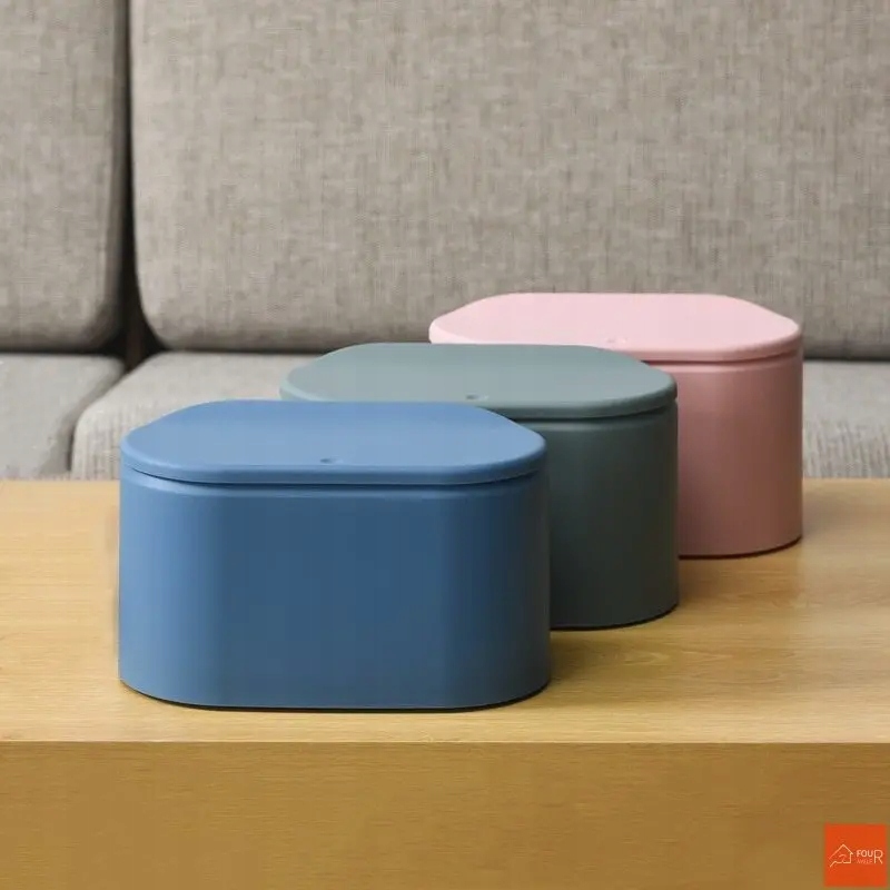 Waste Bin Table Trash Can Mini Desktop Ashcan Litter Trash Little Table Marka inny