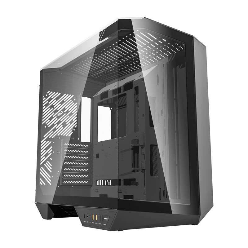 DarkFlash DY470 Skříň Atx Cube Case Usb-c Sklo černá