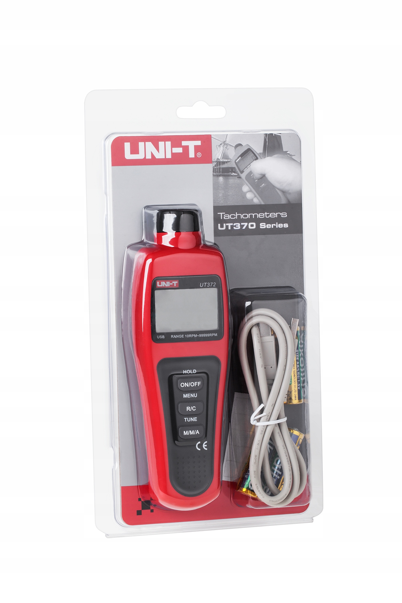 Miernik (tachometr) z interfejsem USB UT372 Marka UNI-T