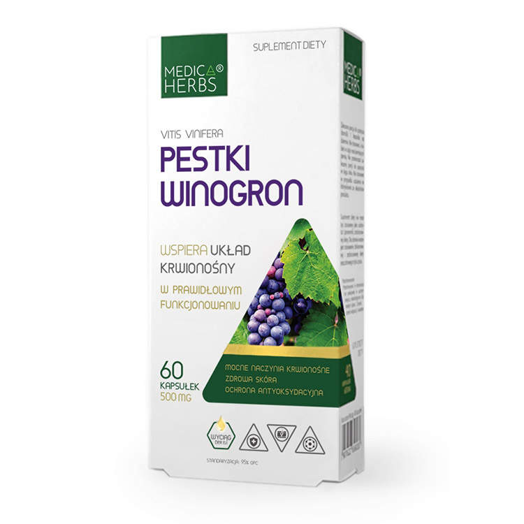 

Wyciąg z Pestek Winogron Grape Seed Extract Opc