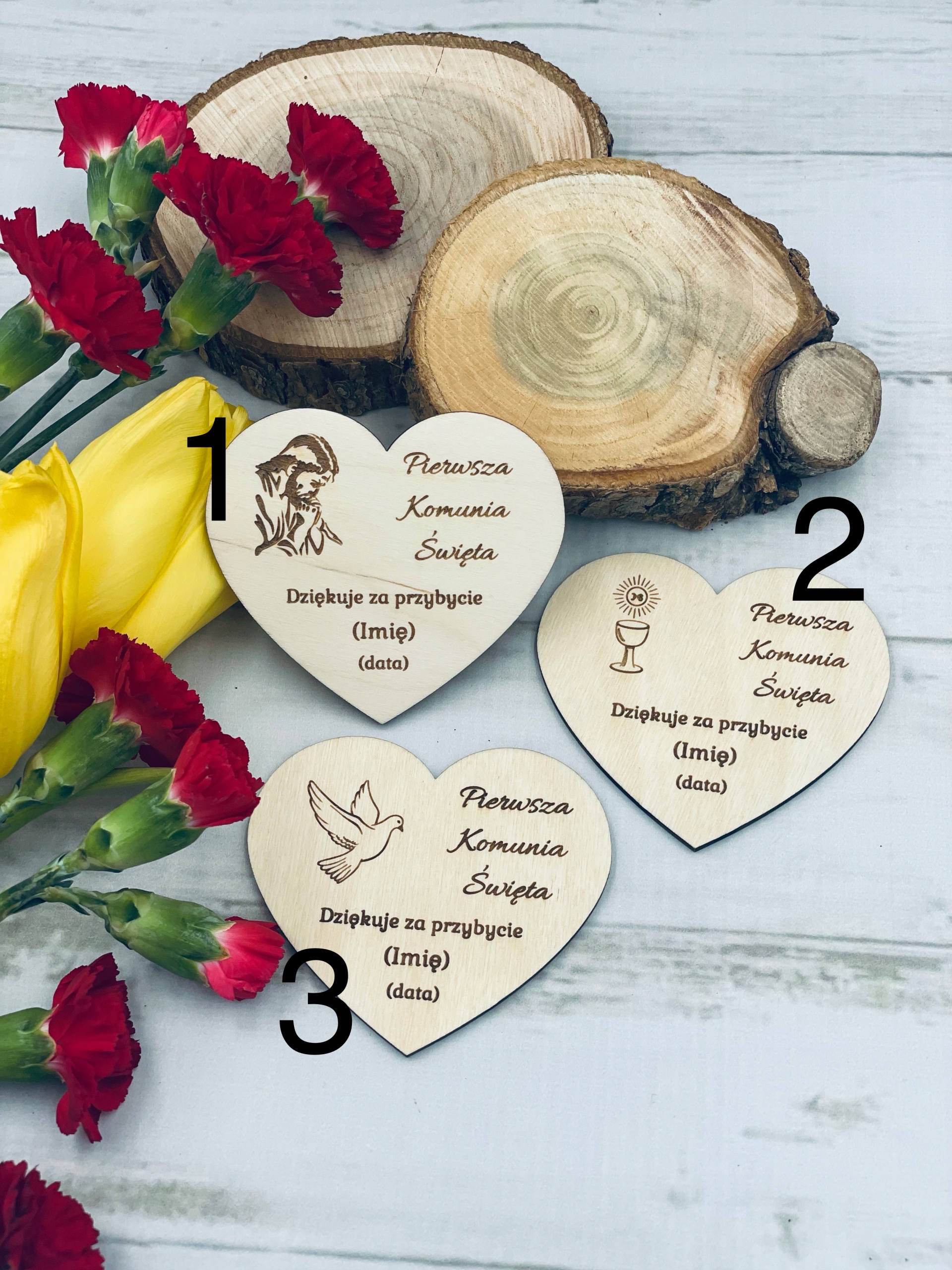 PODZIĘKOWANIE MAGNES DLA GOŚCI KOMUNIA ŚWIĘTA CHRZCINY ROCZEK ŚLUB