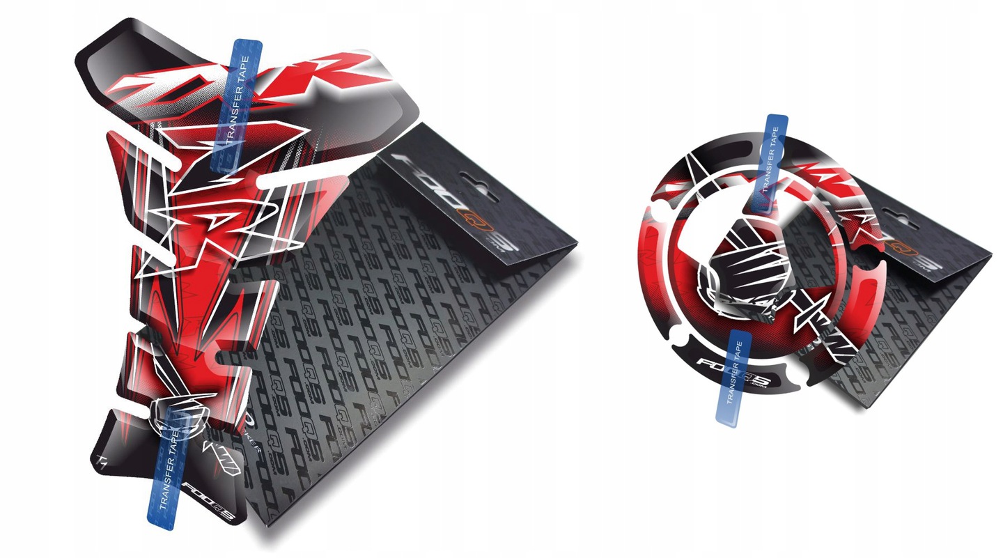 Tank-pad Cap-pad od firmy Fooqs pro Kawasaki ZX-7-R Červený