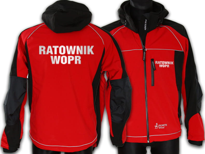 

Kurtka Ratownik Wopr Wodny Softshell odblaskowa