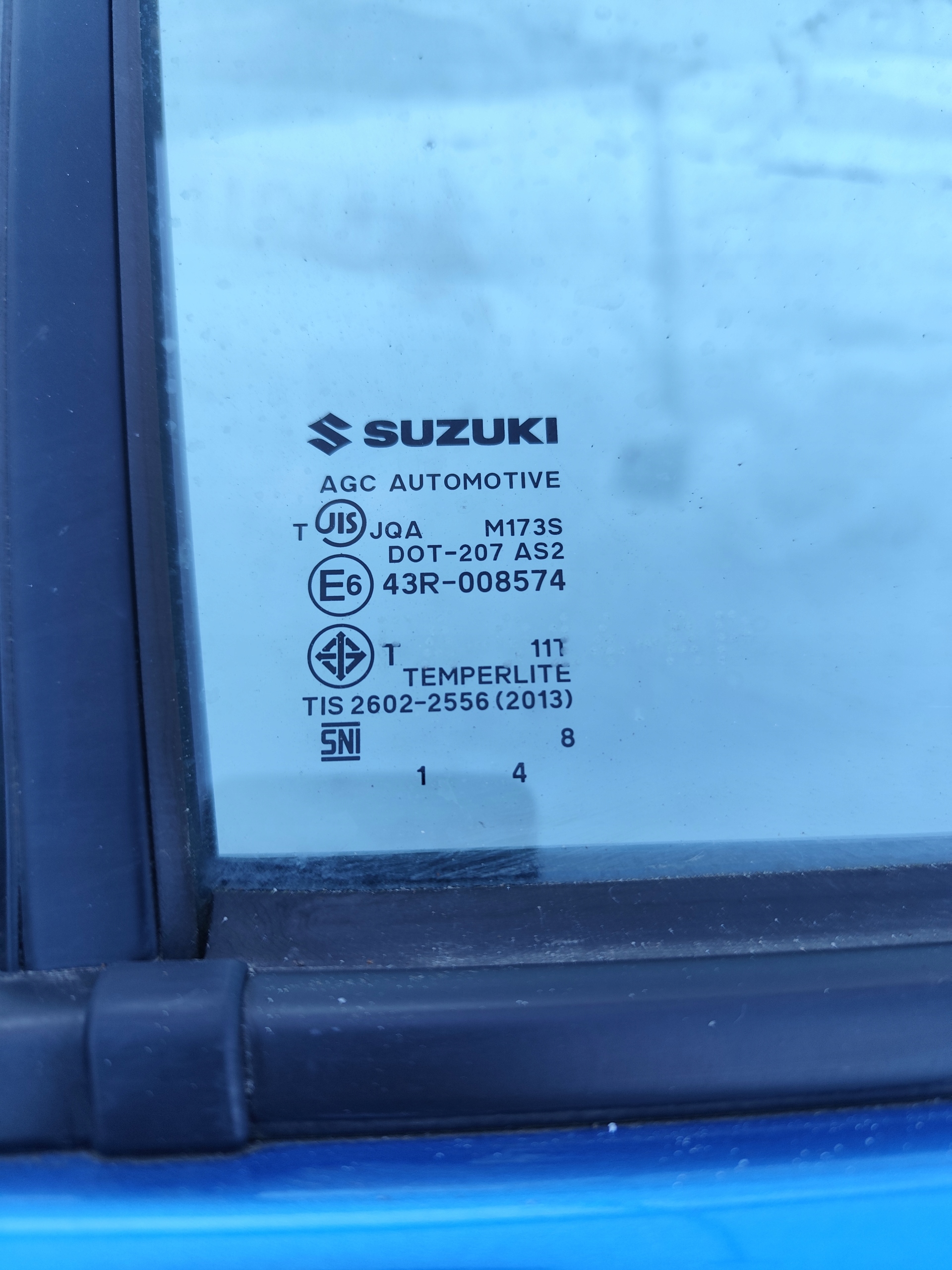 SUZUKI CELERIO door rear part right complete