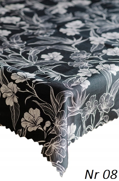 OBRUS PLAMOODPORNY 120x180 POLSKI RÓŻNE WZORY Nr Kształt inny