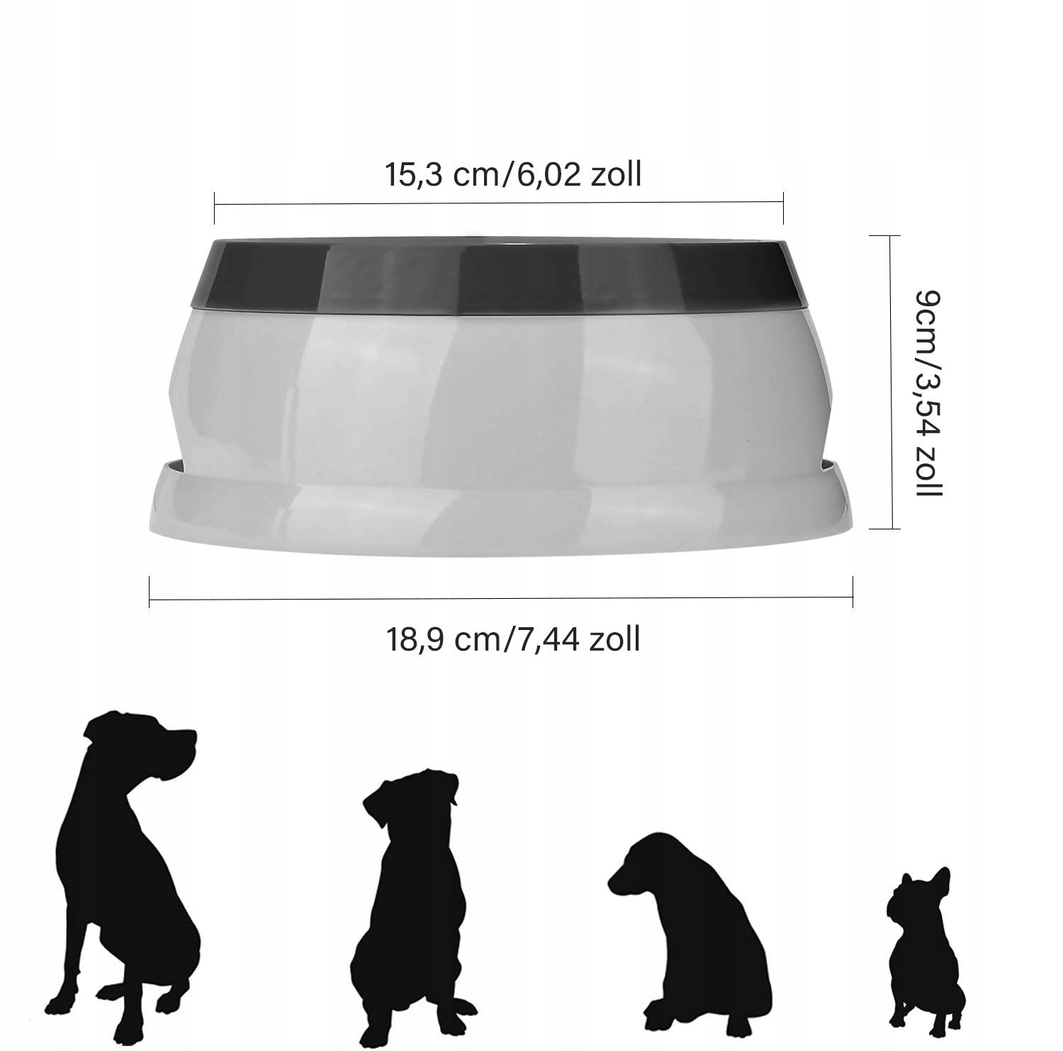 Миска для поїлки для кішок і собак, нековзна пластикова миска 8 см