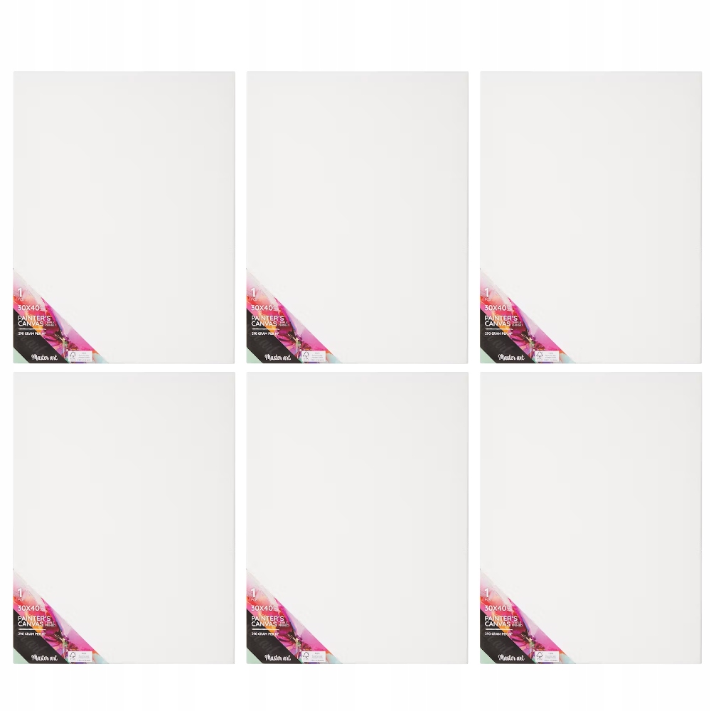 6 ks Malířské plátno Blejtram 30x40cm Podobraz