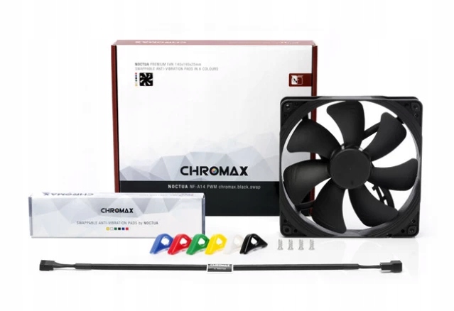 Ventilátor Noctua 140 mm NF-A14 Pwm Chr. Blck. Swap
