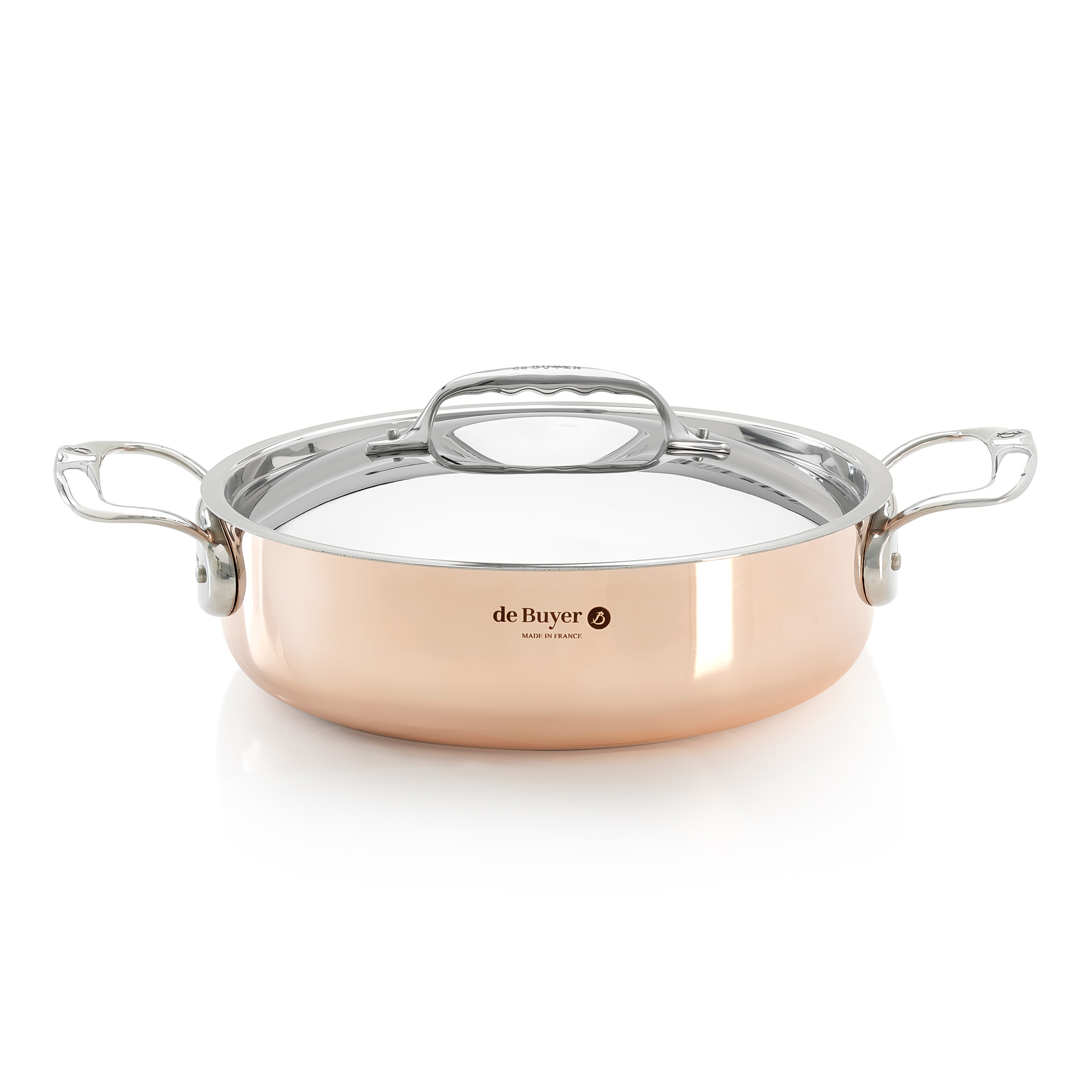 De Buyer Prima Matera Hrniec medený s pokrievkou 24 cm