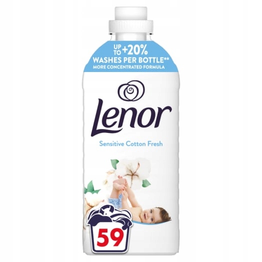 Levně 2x Lenor Cotton Fresh Tekutá aviváž 59 praní Capri
