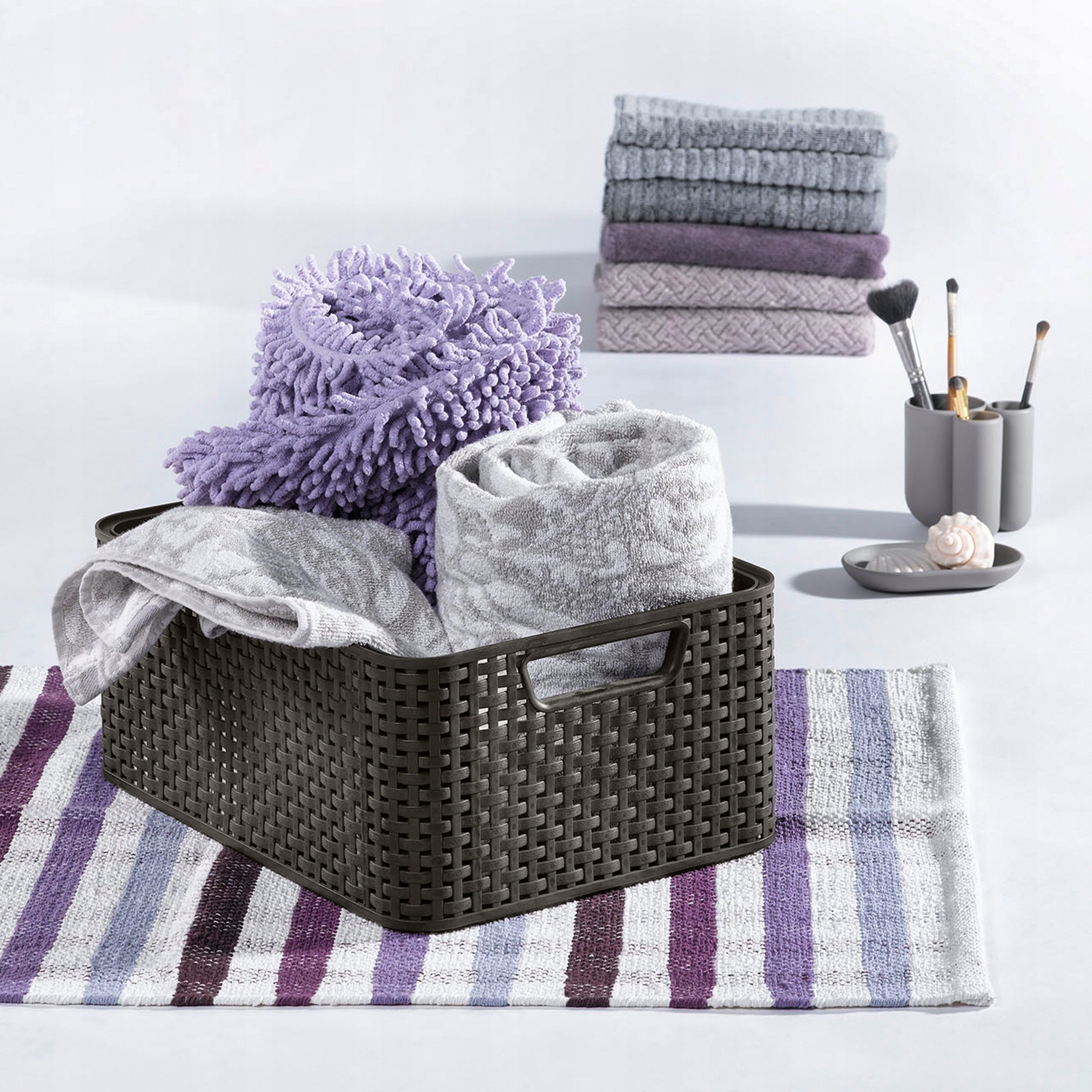 CURVER KOSZYK POJEMNIK Z POKRYWKĄ PRZECHOWYWANIE Marka Curver