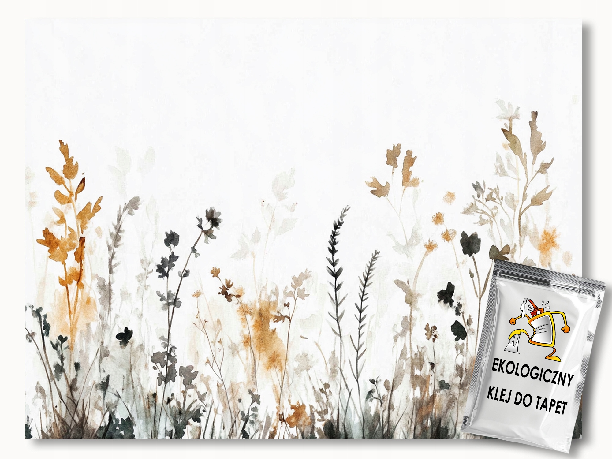 Vliesová fototapeta Akvarel Příroda Zahrada Louka Tráva Boho 350x256 155g