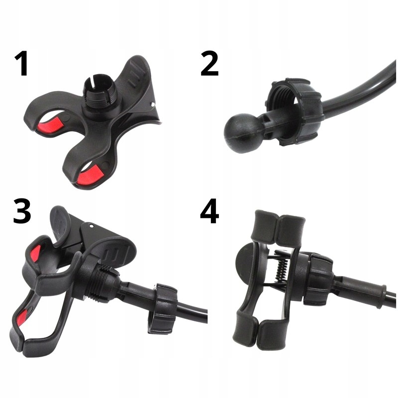 UCHWYT ELASTYCZNY NA TELEFON GIĘTKI STATYW Kolor czarny