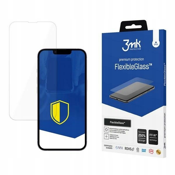3mk FlexibleGlass ochronne szkło do iPhone'a 16e przezroczyste