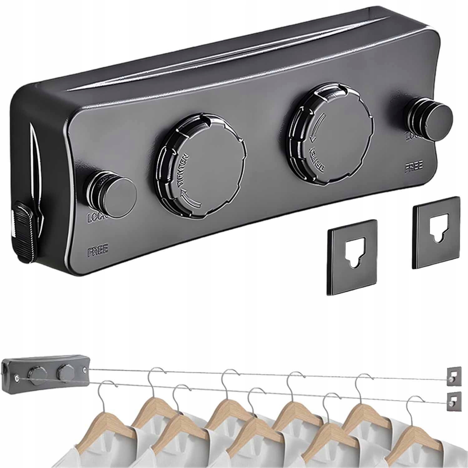 Levně Sušák Výsuvná šňůra na prádlo z nerezové oceli Univerzální 5.1 m