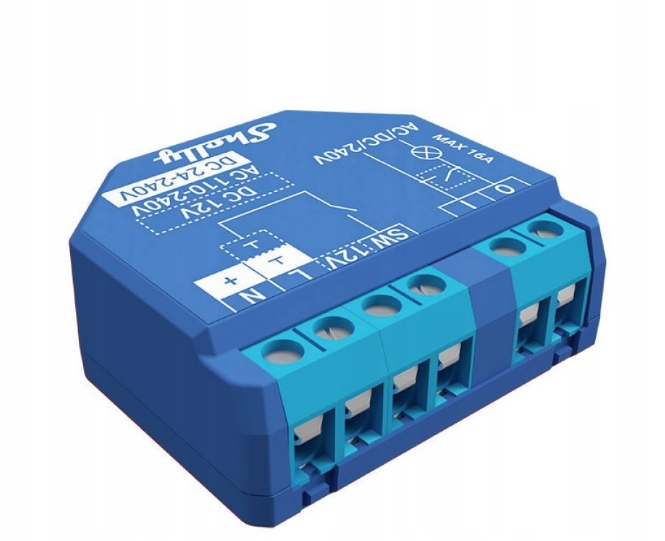

Shelly Plus 1 przekaźnik Wifi 16A 230V Http/https