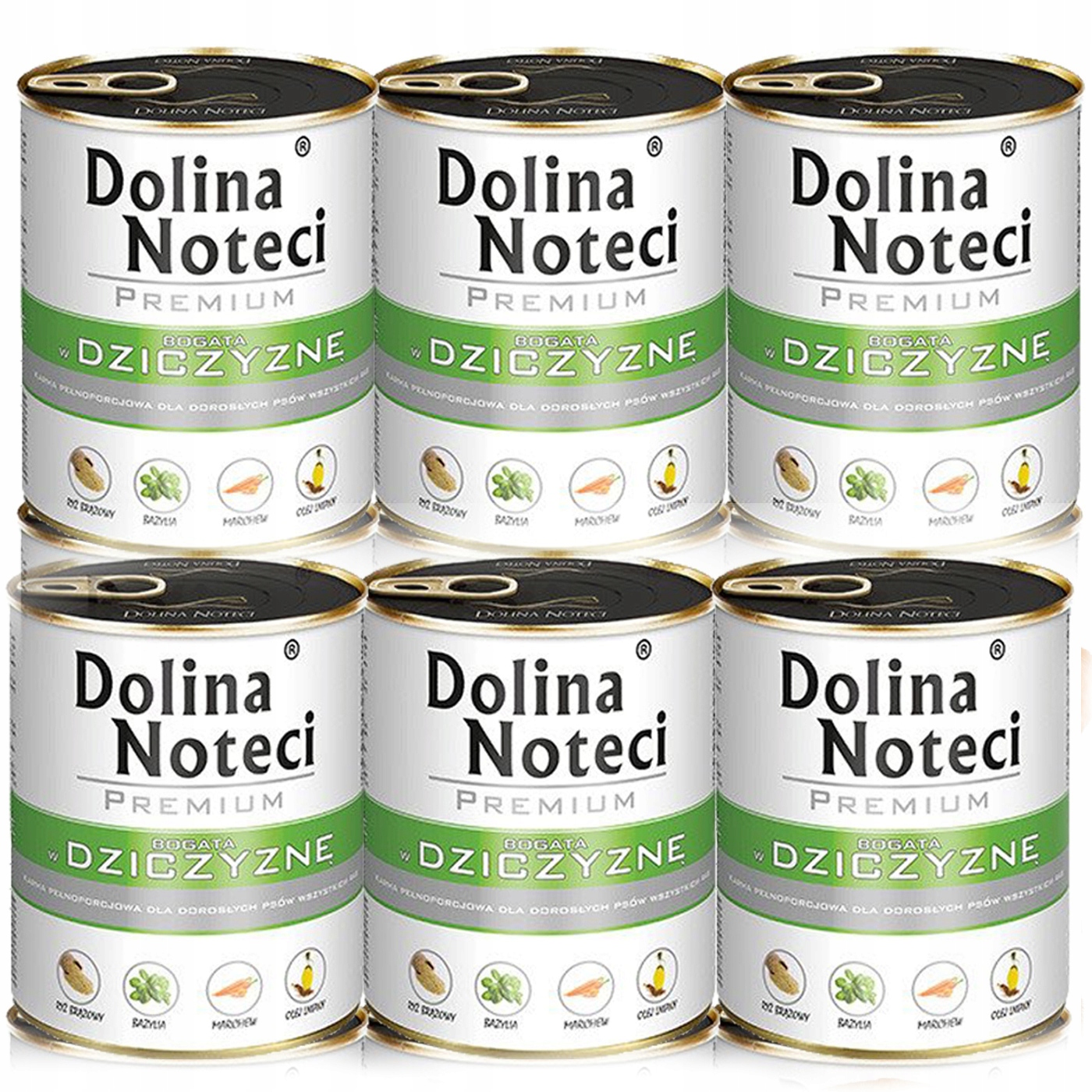 Dolina Noteci Premium bohatá na zvěřinu – vlhké krmivo pro psy – 800 g