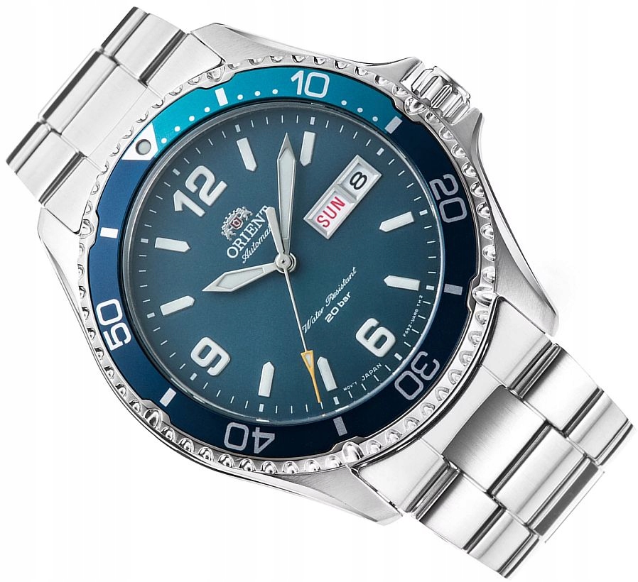 Pánské Hodinky Orient RA-AA0818L19B Automat Diver Day-date Safírová Luma 42 mm