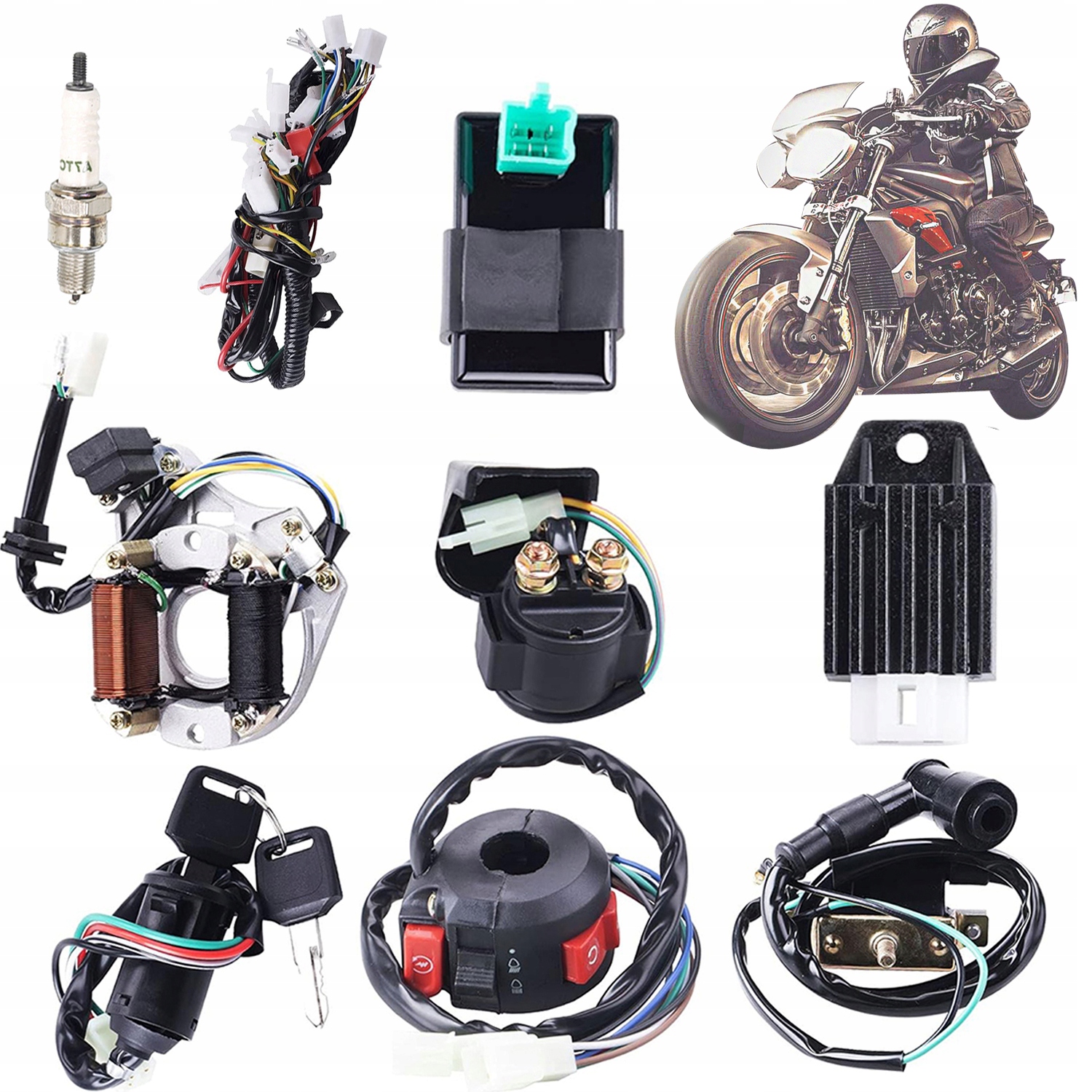Instalace Kompletního Svazku Quad Atv 110 125 CC