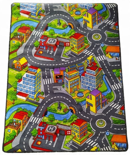 

Dywan Mata Dywanik Miasto Ulice Drogi 100X150