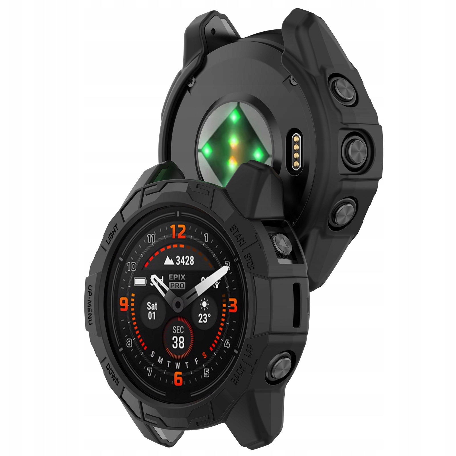 Etui Ochronne +2x Szkło Hartowane Garmin Fenix 7X/ Solar/ Epix ProGen 51mm Marka Inna